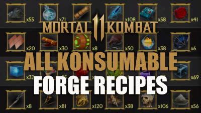 mortal kombat souls|Forge Guide and Recipes .